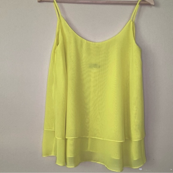 VENUS Two Layer Semi Sheer Yellow Cami Size S $14 - Picture 6 of 11